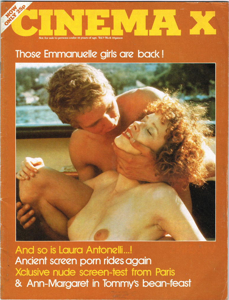 CINEMA X UK magazine side cover Issue 77  Vol 7 # 5  1975