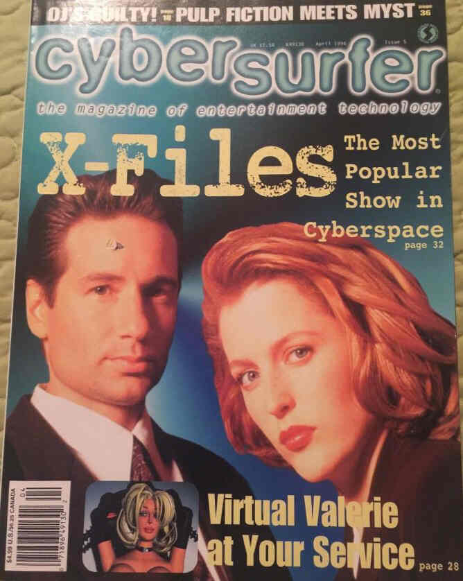 CYBERSURFER magazine side cover Issue 5 April 1996