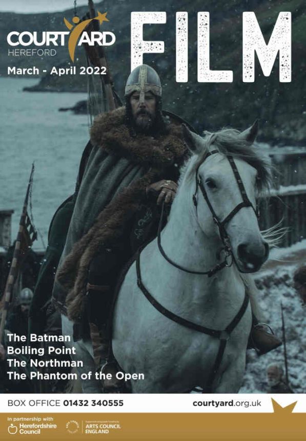 COURTYARD FILM GUIDE magazine side cover  March/April 2022