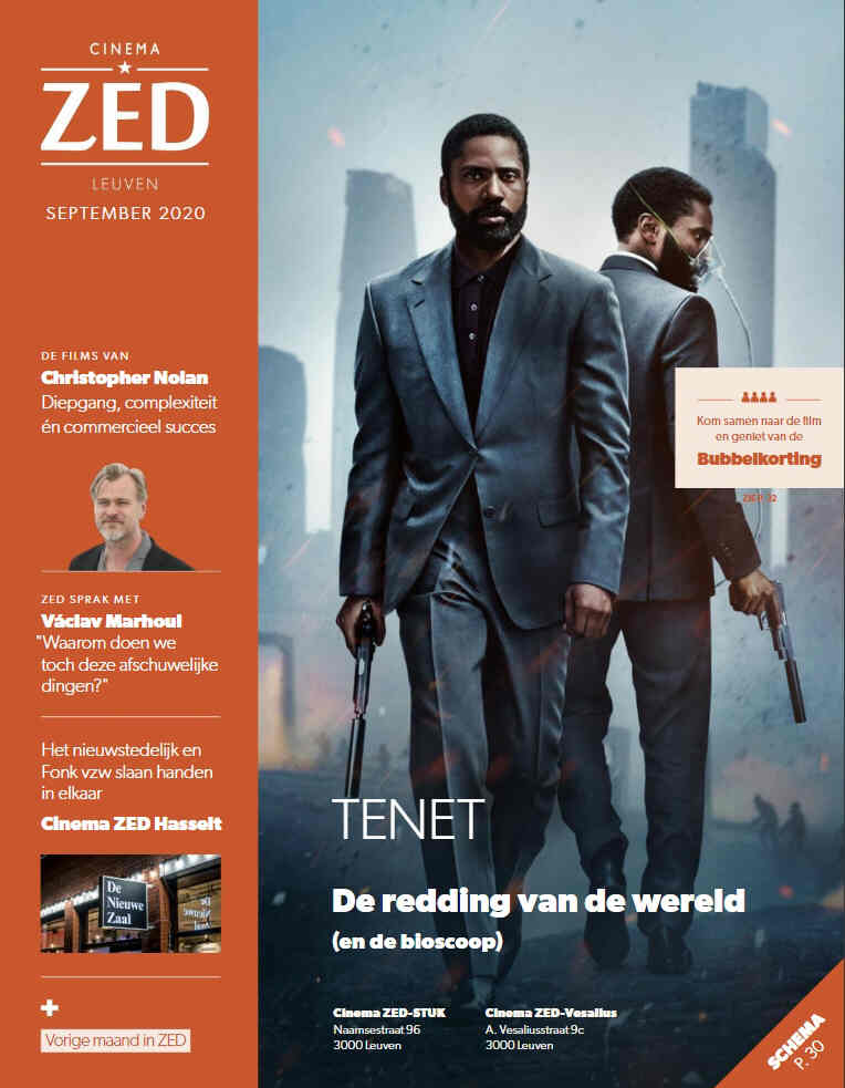 CINEMA ZED magazine side cover  September 2020