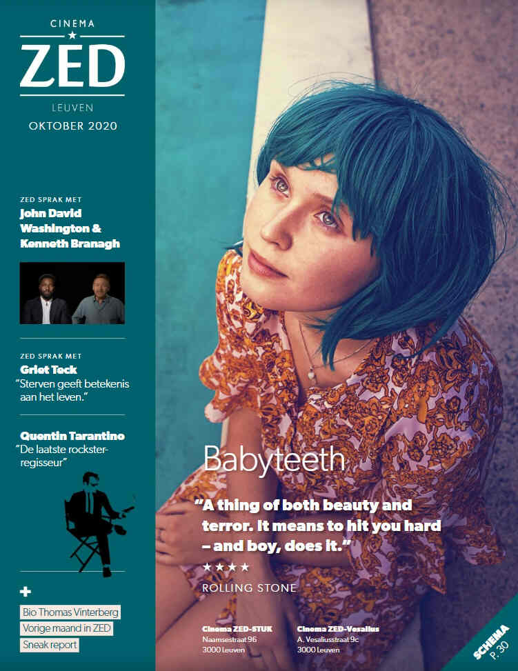 CINEMA ZED magazine side cover  October 2020