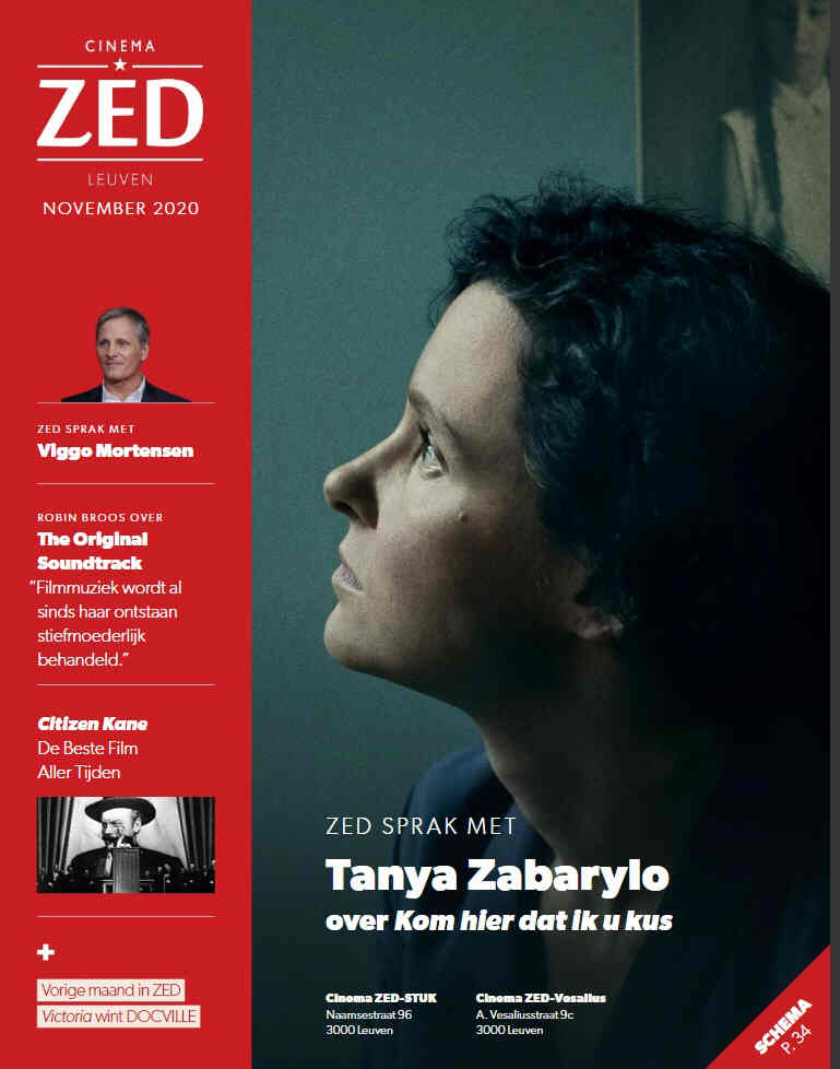 CINEMA ZED magazine side cover  November 2020