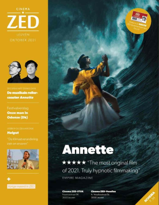 CINEMA ZED magazine side cover  October 2021