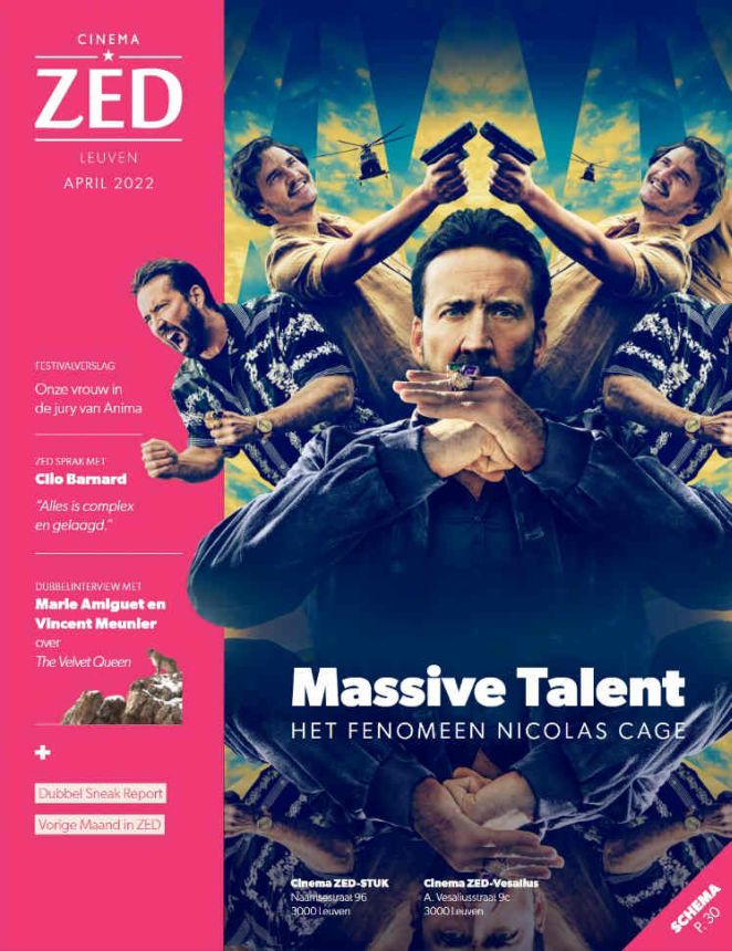 CINEMA ZED magazine side cover  April 2022