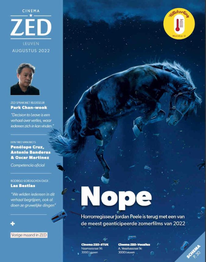 CINEMA ZED magazine side cover  August 2022
