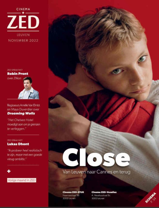CINEMA ZED magazine side cover  November 2022