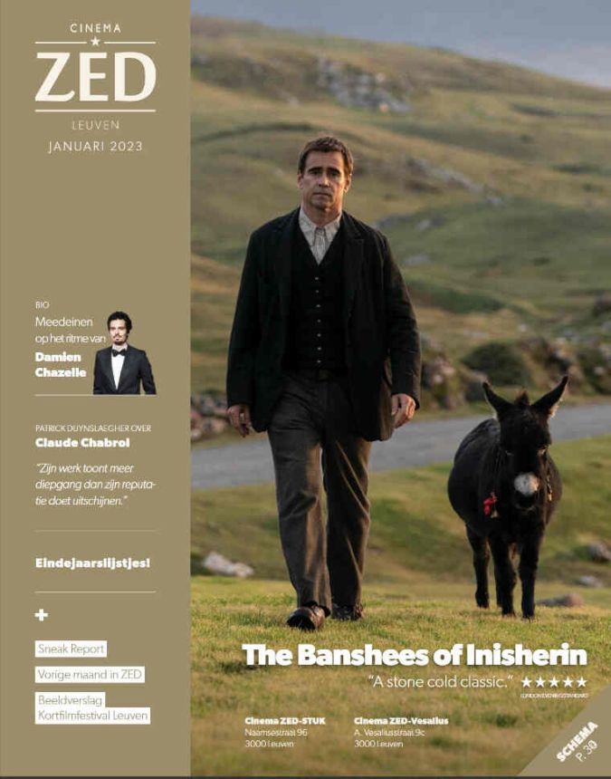CINEMA ZED magazine side cover  January 2023