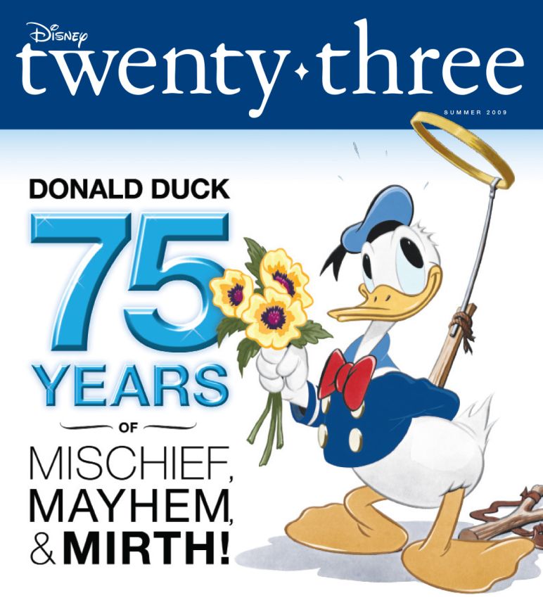 DISNEY TWENTY-THREE magazine side cover Issue 2 Summer 2009