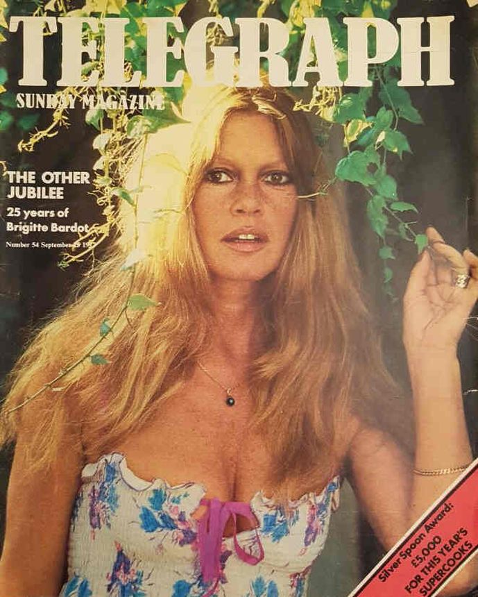 DAILY TELEGRAPH MAGAZINE magazine side cover 25 September 1977