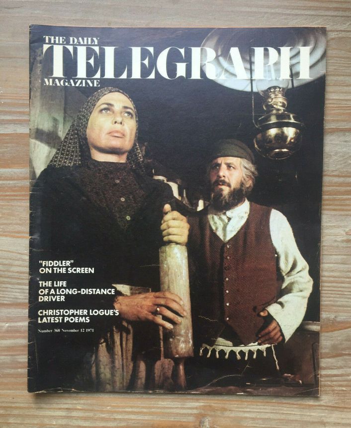 DAILY TELEGRAPH MAGAZINE magazine side cover Issue 368 12 November 1971