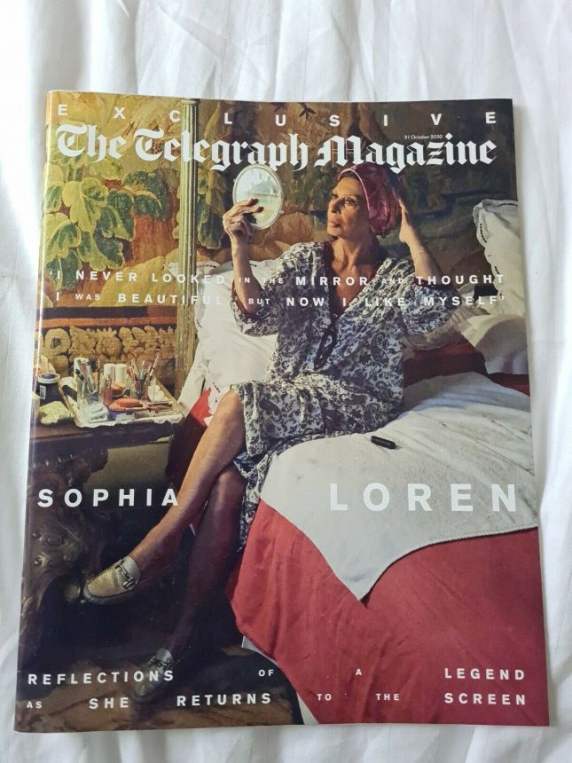 DAILY TELEGRAPH MAGAZINE magazine side cover 31 October 2020