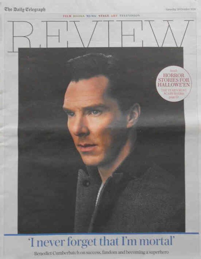 DAILY TELEGRAPH REVIEW magazine side cover 29 October 2016