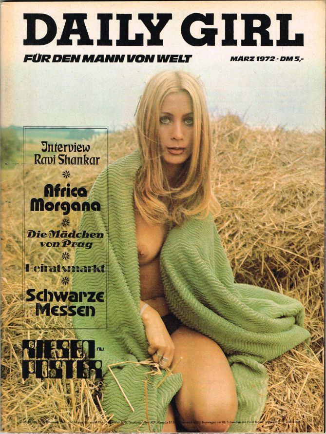 DAILY GIRL (De) magazine side cover March 1972