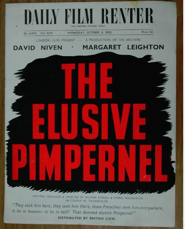 DAILY FILM RENTER magazine side cover 4 October 1950