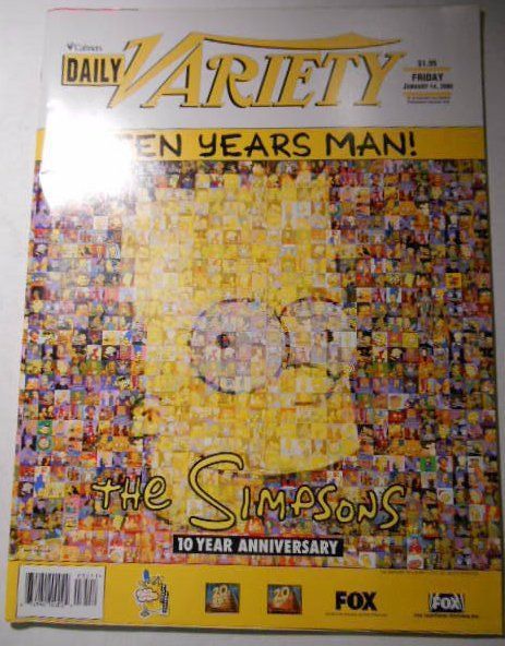 DAILY VARIETY magazine side cover 14 January 2000