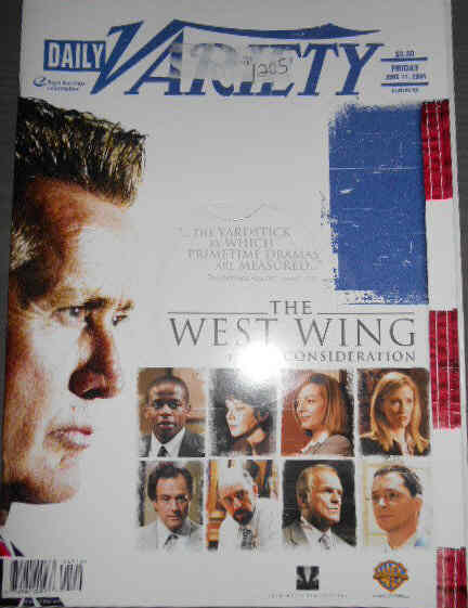 DAILY VARIETY magazine side cover 11 June 2004