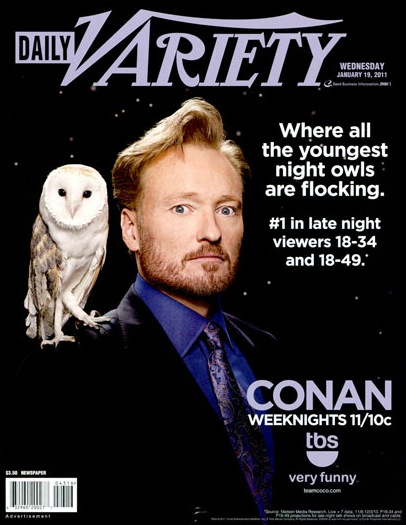DAILY VARIETY magazine side cover 19 January 2011