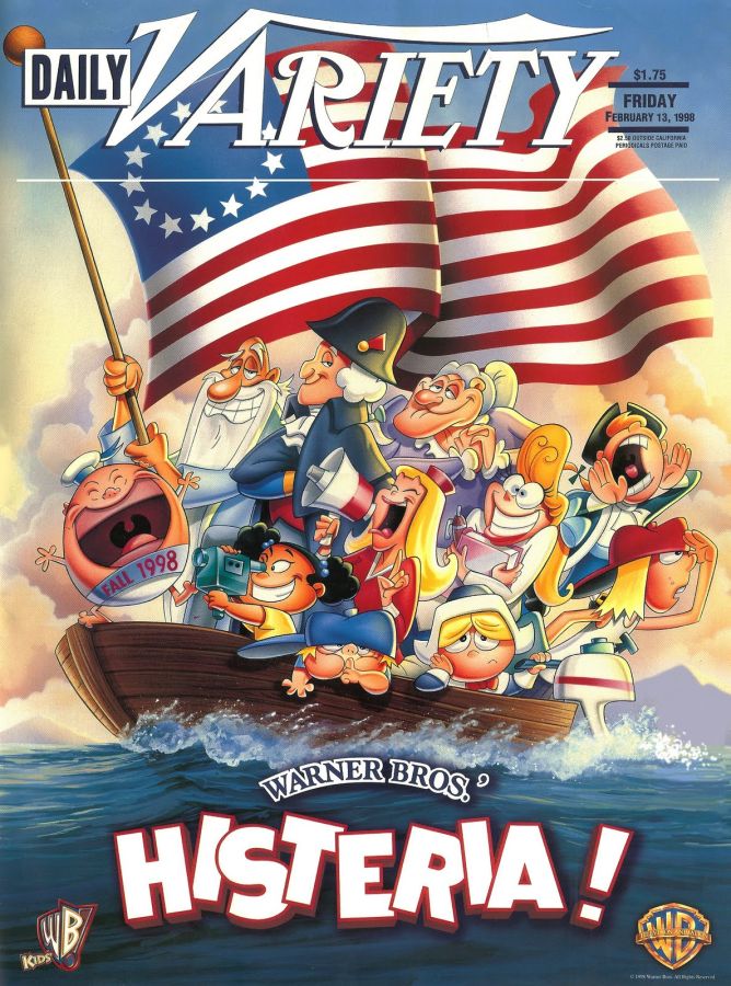 DAILY VARIETY magazine side cover 13 February 1998