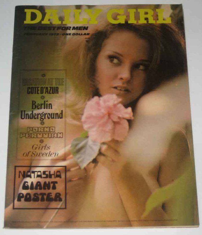 DAILY GIRL magazine side cover February 1972
