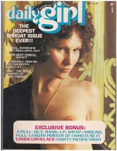 DAILY GIRL magazine side cover September 1973