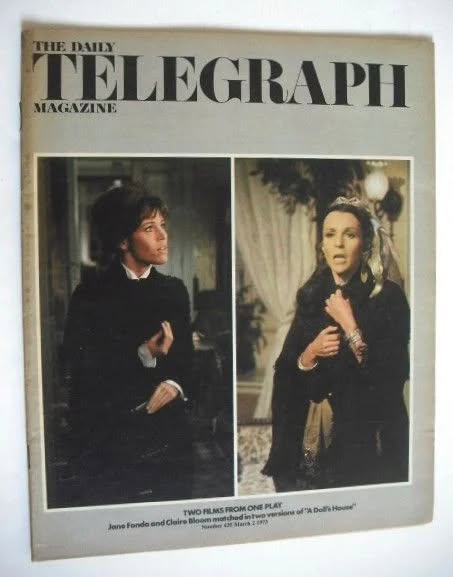 DAILY TELEGRAPH MAGAZINE magazine side cover 2 March 1973