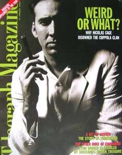 DAILY TELEGRAPH MAGAZINE magazine side cover 13 January 1996