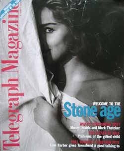DAILY TELEGRAPH MAGAZINE magazine side cover 9 March 1996