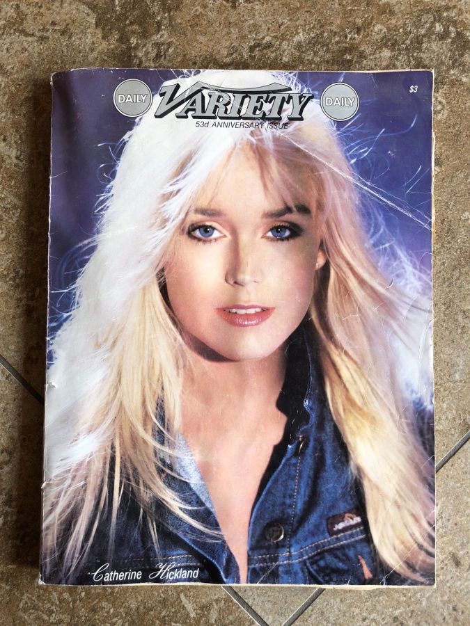 DAILY VARIETY magazine side cover 28 October 1986