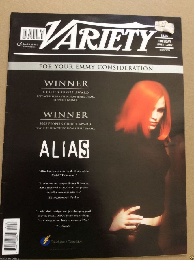 DAILY VARIETY magazine side cover 11 June 2002
