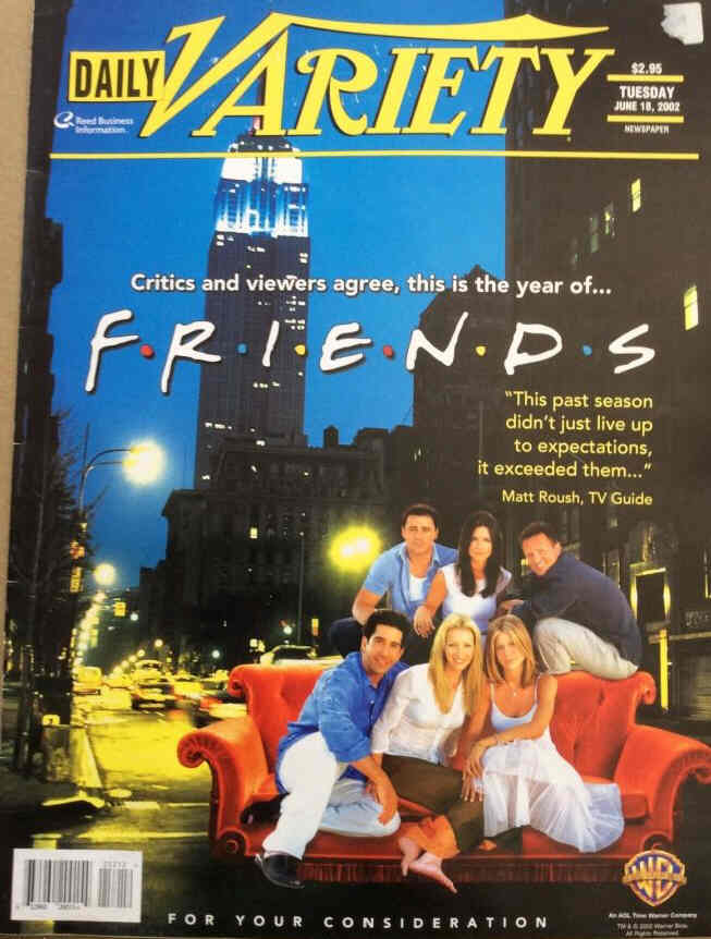 DAILY VARIETY magazine side cover 18 June 2002