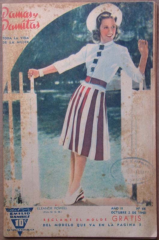 DAMAS Y DAMITAS magazine side cover Issue 66 2 October 1940