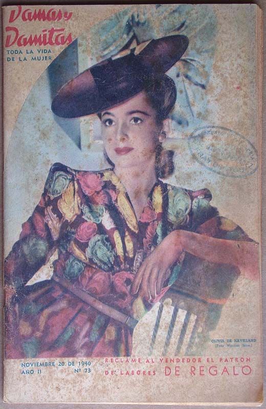 DAMAS Y DAMITAS magazine side cover Issue 73 20 November 1940
