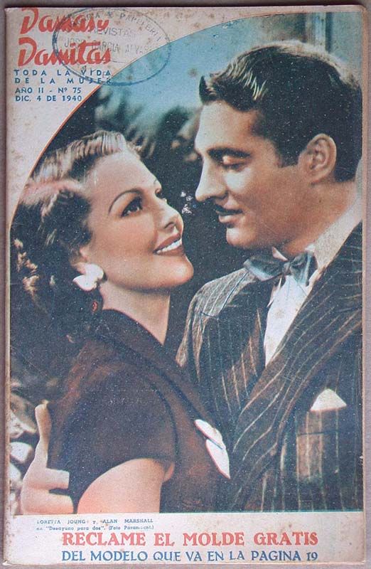 DAMAS Y DAMITAS magazine side cover Issue 75 4 December 1940