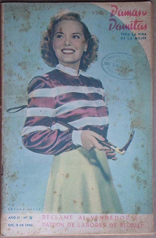 DAMAS Y DAMITAS magazine side cover Issue 76 11 December 1940