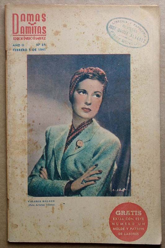 DAMAS Y DAMITAS magazine side cover Issue 84 5 February 1941