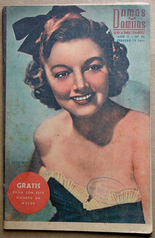DAMAS Y DAMITAS magazine side cover Issue 86 19 February 1941