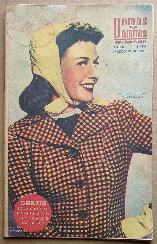 DAMAS Y DAMITAS magazine side cover Issue 90 19 March 1941