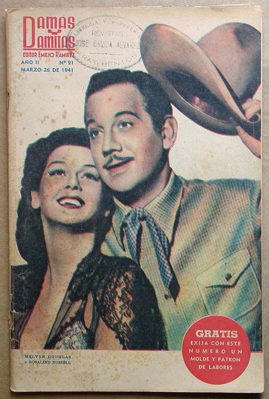 DAMAS Y DAMITAS magazine side cover Issue 91 26 March 1941