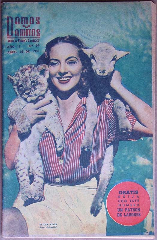 DAMAS Y DAMITAS magazine side cover Issue 94 16 April 1941