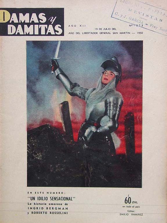 DAMAS Y DAMITAS magazine side cover Issue 573 19 July 1950