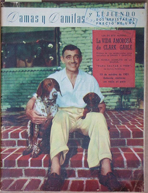 DAMAS Y DAMITAS magazine side cover Issue 637/638 10 October 1951
