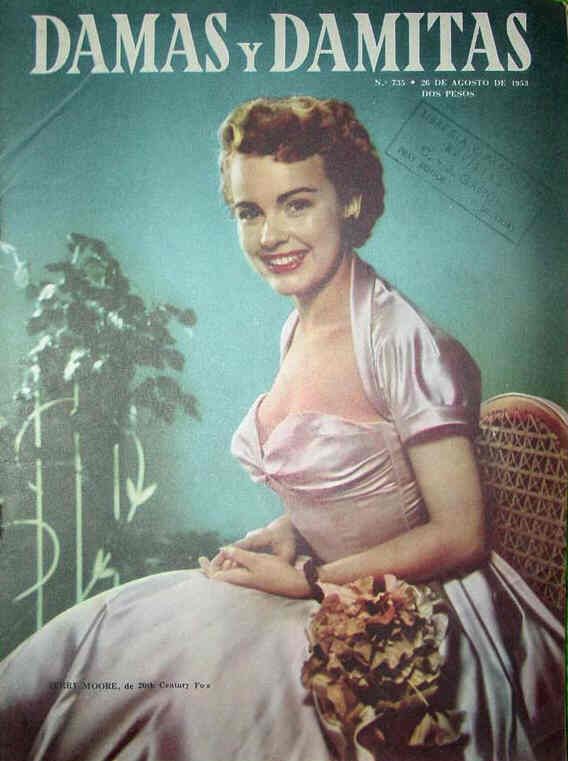 DAMAS Y DAMITAS magazine side cover Issue 735 26 August 1953
