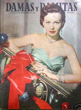 DAMAS Y DAMITAS magazine side cover Issue 740 30 September 1953