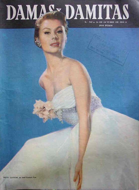 DAMAS Y DAMITAS magazine side cover Issue 742 14 October 1953