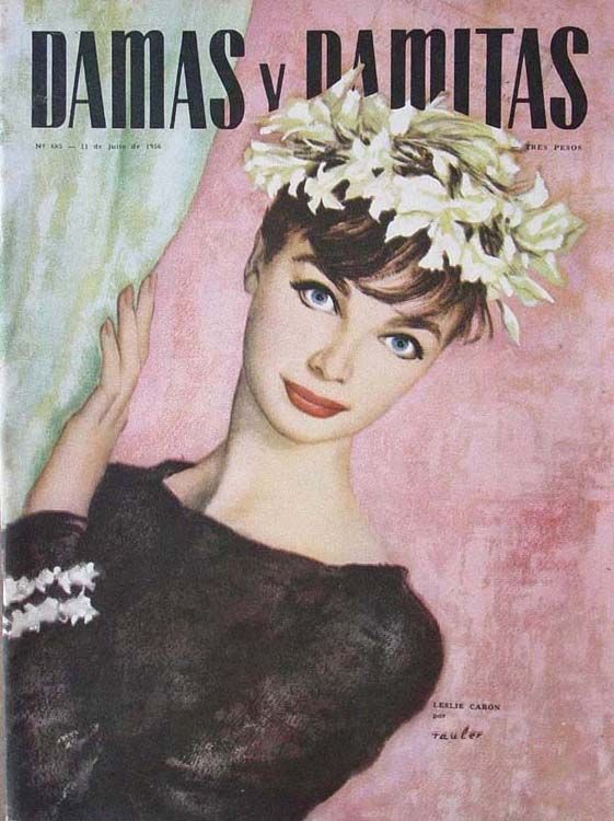 DAMAS Y DAMITAS magazine side cover Issue 885 11 July 1956