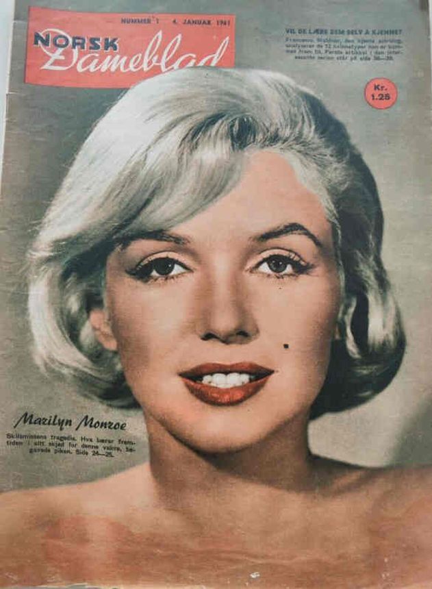 NORSK DAMEBLAD magazine side cover Issue 1 4 January 1961