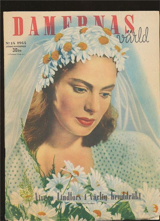 DAMERNAS VARLD magazine side cover Issue 14  1944