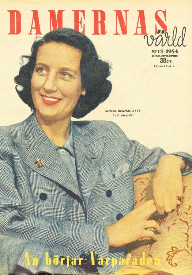 DAMERNAS VARLD magazine side cover Issue 19  1944