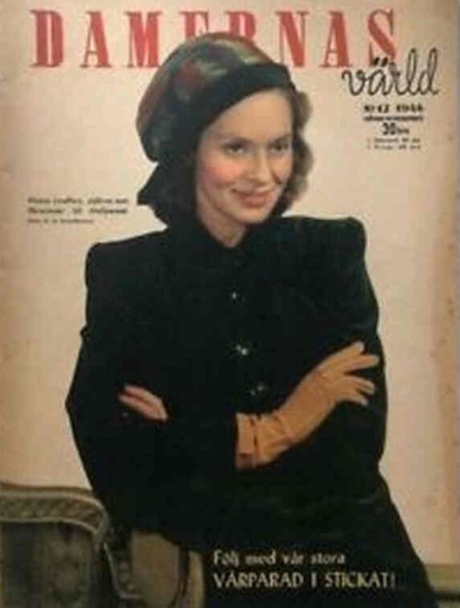 DAMERNAS VARLD magazine side cover Issue 12   1946