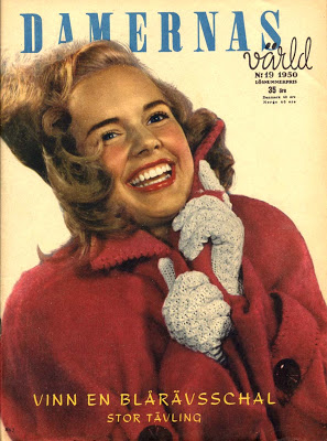 DAMERNAS VARLD magazine side cover Issue 19  1950